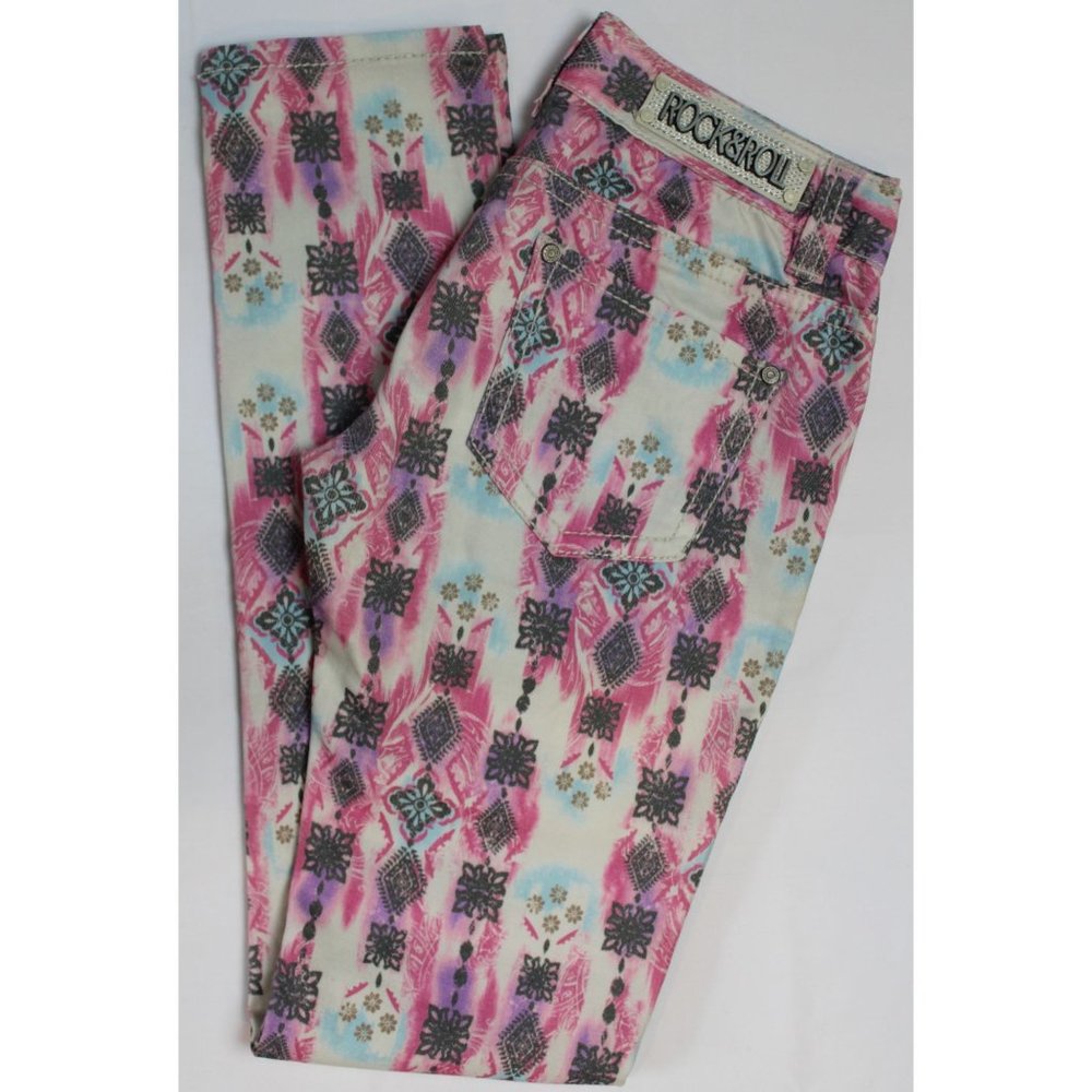 Rock & Roll Women's Cowgirl Jeans Skinny 27x32 Low Rise